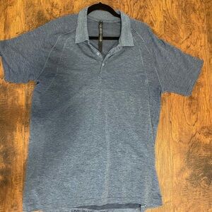 Lululemon vented polo shirt dusty blue NWOT
